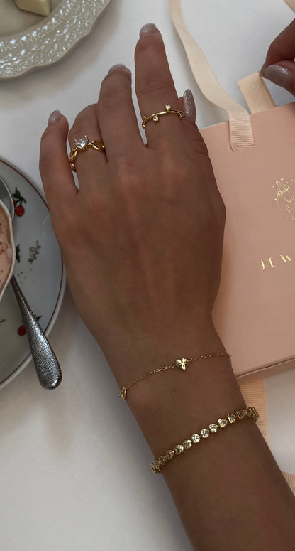 TENNIS HEARTS Bracelet