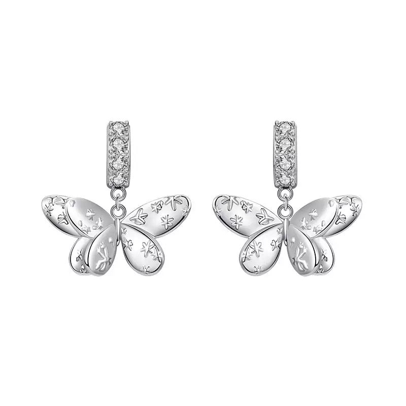Butterfly drop Earrings